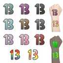 22pcs Nightglow Tattoo Stickers, 13 Temporary Tattoos Stickers Tattoo Girl Stickers for Concert Rave Accessories Girl Women Fans
