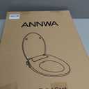 Bidet Seat for Elongated Toilet Seat Non-Electric Soft Close with Quick Release Hinges for Easy Clean Dual Nozzle Front and Rear Wash(PG303A-HPN-AZ)