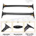 Snailfly Black Crossbar Fit for 2021 2022 2023 2024 2025 2026 Toyota Sienna W/Side Rails Roof Rack Cross Bars