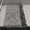 Collive Hallway Runner Rug, 2' x 5' Soft Washable Kitchen Runner Rug, Black Contemporary Modern Laundry Room Rugs Indoor Hand-Woven Cotton Carpet for Bedroom Entryway Front Door Farmhouse