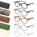 BLS BLUES Reading Glasses for Women, Blue Light Blocking, Vintage Computer Eyewear, +1.25
