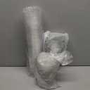 Baderke 50 Pcs Round Bottom Plastic Cups with Sip Lids Clear Disposable Iced Coffee Cups for Smoothie Cold Beverage Coffee Shops and Party Catering(18 oz,Clear)