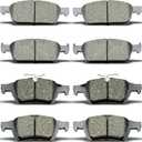 Front Rear Ceramic Brake Pads 8 Pieces Set fit for 2013-2016 Ford Escape,for 2014-2015 Ford Transit Connect