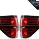 Tail Lights Compatible With 2009-2014 Ford F150 Smoke Lens Rear Light Taillights Left and Driver Side Replace BL3Z13404B BL3Z13405B