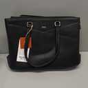 LOVEVOOK Laptop Tote Bag for Women 15.6 Inch Waterproof Leather Computer Bags Business Office Work Briefcase Black
