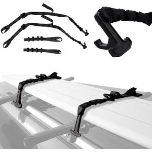 T-Pull Quick-Release Tie-Down Strap (2 Straps Included)  Fast, One-Handed Strap System for Surfboards, Paddleboards, Kayaks & Roof Racks  Ultra-Durable, Easy to Use, No Knots or Hassle