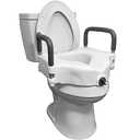 ProBasics E-Z Lock Raised Toilet Seat with Handles, 4.5" Toilet Seat Riser with Arms, Fits Most Elongated and Round Toilets, Handicap Toilet Seat, Elevated Toilet Seat,Handicap Toilet Seat