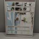Open Windows Canvas Wall Art: Beach with Coastal Palm Graphic Artwork Print on Wrapped Canvas for Wall Decor(24''x18'')