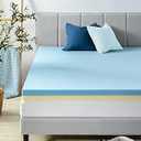 ZINUS 4 Inch Green Tea Cooling Gel Memory Foam Mattress Topper, Smaller, More Convenient WonderBox Packaging, Cooling Gel Foam, Pressure-Relieving Design, CertiPUR-US Certified, Full