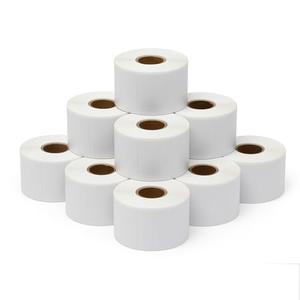 Direct Thermal Labels Roll 2-1/4" x 1-1/4",18 Rolls(10,000 Labels),Compatible with Zebra, Rollo,Eltron &TSC Label Printer,Strong Adhesive Perforated shipping labels for Packages, Barcodes & Office Use