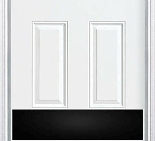 Deck the Door Decor | Door Kick Plate - Anodized Aluminum - Satin Black - Screw Mount - 6"x32"