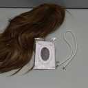 karlery Women Men Long Curly Brown Wig with Necklace 70s 80s Rocker Mullet Costume Wig Halloween Cosplay Party Wig