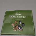 EXPAWLORER Anti Slip Dog Socks to Prevent Licking Paws, Dog Shoes for Hot Pavement, Dog Booties for Senior Dogs, Traction Control Boots & Paw Protectors for Hardwood Floors (Large (4 Count), Khaki)