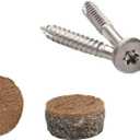 Pro Plug System for Fascia Plug & Screw Kit - Trex Beach Dune Fascia Plugs & Stainless Steel Screws- 9 x 1-7/8" T-20 Star Dr- 100 Pieces