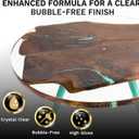 Teexpert Deep Pour Epoxy Resin 3 Gallon Kit: New Version 2-5 inch Deep Pour Resin for Large Wood Working River Table Crystal Clear UV Resistant Epoxy Resin - 2:1 Mix by Weight