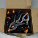 24 Pack 3.5 inch Plastic Spring Clamps, Black Heavy Duty Clips, Backdrop Clips, Plastic Clamps for Crafts, Backdrop Stand, Woodworking, Photography