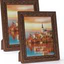 Edenseelake 8x10 Picture Frame Set of 2, Vintage Antique Ornate Photo Frame 8 by 10 for Tabletop or Wall, Bronze (8x10 inch)