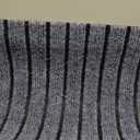 Stripe Runner Rug 3 x 15 ft Indoor Outdoor, Gray Non Slip Rubber Backing, Waterproof Low Profile Area Runner for Hallway, Entryway, Kitchen, Patio, Garage, Stairs & Laundry