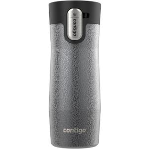 Contigo AUTOSEAL West Loop Vacuum-Insulated Stainless Steel Travel Mug with Easy-Clean Lid 16 oz Crystal Sake