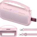 JCHPINE Silicone Cover Case for Bose SoundLink Flex Portable Bluetooth Speaker 2nd Gen, Protective Holder Accessories (Pink)