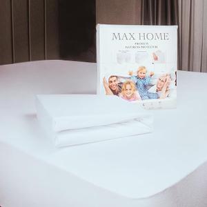 Premium 100% Waterproof Mattress Protector King Size,Absorbent, Cotton, Bed, Breathable Fitted Mattress Cover with Stretchable Pockets, Cover Smooth Soft Noiseless Washable