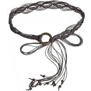 ILuvatar Women's Bohemian Style Rope Braid Waist Belt U33