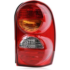 Tail Lights Compatible with 2002-2004 Jeep Liberty Limited Sport Renegade Halogen Type Brake Rear Lamp Taillights Replacement for 55155828AH CH2801149