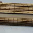 Cordless Bamboo Roman Shades 29x64in, Light Filtering Bamboo Blinds for Indoor Windows, Office, Bathroom and Living Room, Privacy Teak.