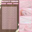 HunnmingRe Lace Wedding Arch Draping Fabric 30" x18 FT, 2 Panel, Pink