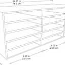 Classroom Keepers 9" x 12" Construction Paper Storage, 15-Slot, White, 9-3/8"H x 29-1/4"W x 12-7/8"D, 1 Unit