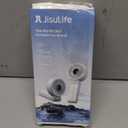 JISULIFE Handheld Fan Life7  Ultimate Flexibility: High-Power Motor, LED Display, 19.5 Hrs Cooling, 5000mAh Rechargeable, 5-Speed, Foldable Design, 3-IN-1 Portable Fan for Travel Cruise Beach(Grey)