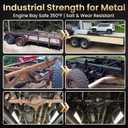 Ultra 2-in-1 Rust Converter Paint & Metal Primer, 35 oz Heat-Stable Rust Reformer & Encapsulator for Frame, Chassis, Trailer, Truck, Paint Directly Over Rust, No-Topcoat Needed, Matte Black
