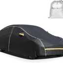 WMCHEYI Car Covers for Automobiles, 6 Layers Car Cover Waterproof All Weather, Full Exterior Cover with Zipper, Outdoor Car Cover Sun UV Rain Snow Wind Protection, Fit for Tesla Model Y