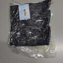 Women's Neon Scrunch Crew Socks 80s 90s Retro 3-Pack Cotton Stacked Boot Calf Cozy Ribbed Slouchy Socks Size 5-10 (Black)