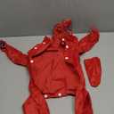 Zunea Waterproof Dog Raincoat with Hood for Small Dogs Rain Poncho Jumpsuit with Rain Boots Puppy Hooded Slicker Rainwear Four-Legged Pet Rain Jacket for Walking Red XL