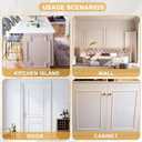 Peel and Stick Accent Wall Molding, 9.8FT x 1.57IN Self-Adhesive Chair Rail Trim for Interior Decoration (Primed White)