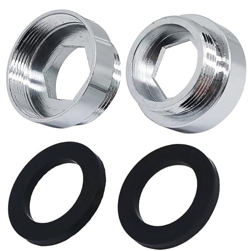 Faucet Adapter Aerator For Water Purifier,24mm Female x 1mm To 22mm Male Connector,Faucet Adapter Brass Fitting,Tap Connector Aerator For Bathroom Kitchen(Silver