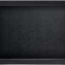 G.E.T. RST-1522-BK Non-Skid Ottoman / Coffee Table Serving Tray, 15" x 20", Black