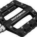ROCKBROS MTB Pedals Mountain Bike Pedals Lightweight Nylon Fiber Bicycle Platform Pedals for BMX MTB 9/16"
