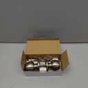 BESTTEN Keyed Entry Door Knob with Lock, Interior and Exterior Door Lock, Standard Ball, Satin Nickel