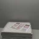 SNSLXH 5 Pack Stackable Closet Storage Basket, Multifunctional & Foldable Closet Organizer for Bathroom Kitchen Laundry Room Wardrobe Storage, Space-Saving Clothes Storage Drawer Organizer, White