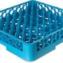 Carlisle FoodService Products OptiClean Peg Dish Rack for Commercial Washing Machines, Tall Peg Plate Rack, Blue (Pack of 6)