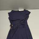 MEROKEETY Women's Summer Cap Sleeve Bodycon Short Dress 2026 Wrap Elegant Cocktail Wedding Guest Party Date Night Dresses (Navy) S