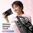 SEXYMOM Magnetic for Samsung Galaxy S24 Ultra Case - Wireless Charging Compatible,Cute Floral Design for Women and Girls,Slim Fit Translucent Matte Phone Case - King Cobra