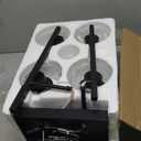 4-Light Bathroom Light Fixtures, Matte Black Modern Vanity Lights with Clear Glass Shades, Bathroom Wall Lamp for Mirror Living Room Cabinet Bedroom Porch