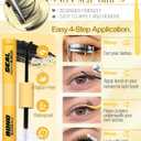 Short Lash Clusters Kit 8-12MM Natural Eyelash Clusters Wispy Cluster Lash Extensions Kit Clear Band Cluster Eyelash Extensions with Bond and Seal (C Curve, 132PCS)