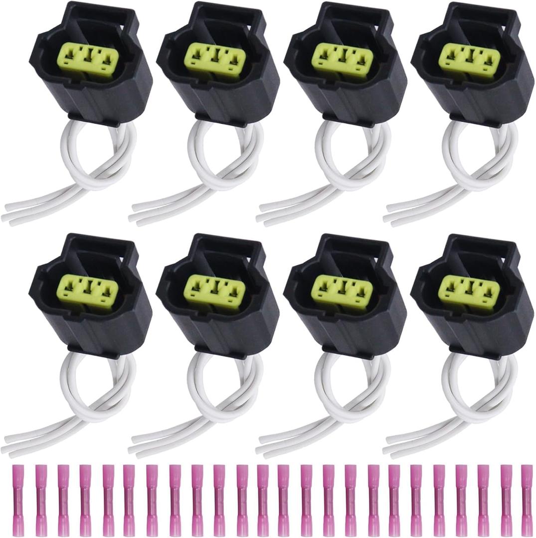 5019952AA 8 Pcs Ignition Coil Connector Plug Pigtail Wiring Harness for RAM 1500 2500 3500 Magnum Dakota 2000-2020 Chrysler Dodge Challenger Durango 5019952AA 1169