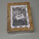 Picrit 5x7 Picture Frame Set of 7, Display 5x7 with Mat or 4x6 without Mat, Photo Frames for Wall Mounting or Table Top Display, Brown