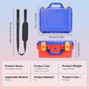 FPVtosky Hard Carrying Case for Nintendo Switch 2, Hard Shell Travel Protective Case for Switch 2 grip, 2 Pro Controllers, 22 Game Cards and Other Switch 2 accessories (Colour)