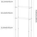 3Tier Clear Over The Toilet Storage,70.8H x 23.62L x 9.84W inch Acrylic Bathroom Organizer Shelves, Clear Morden Rack, Space Saver for Bathroom Laundry Room Waterproof No Drilling Modern, 71 inches x 23.6 inches x 10 inches